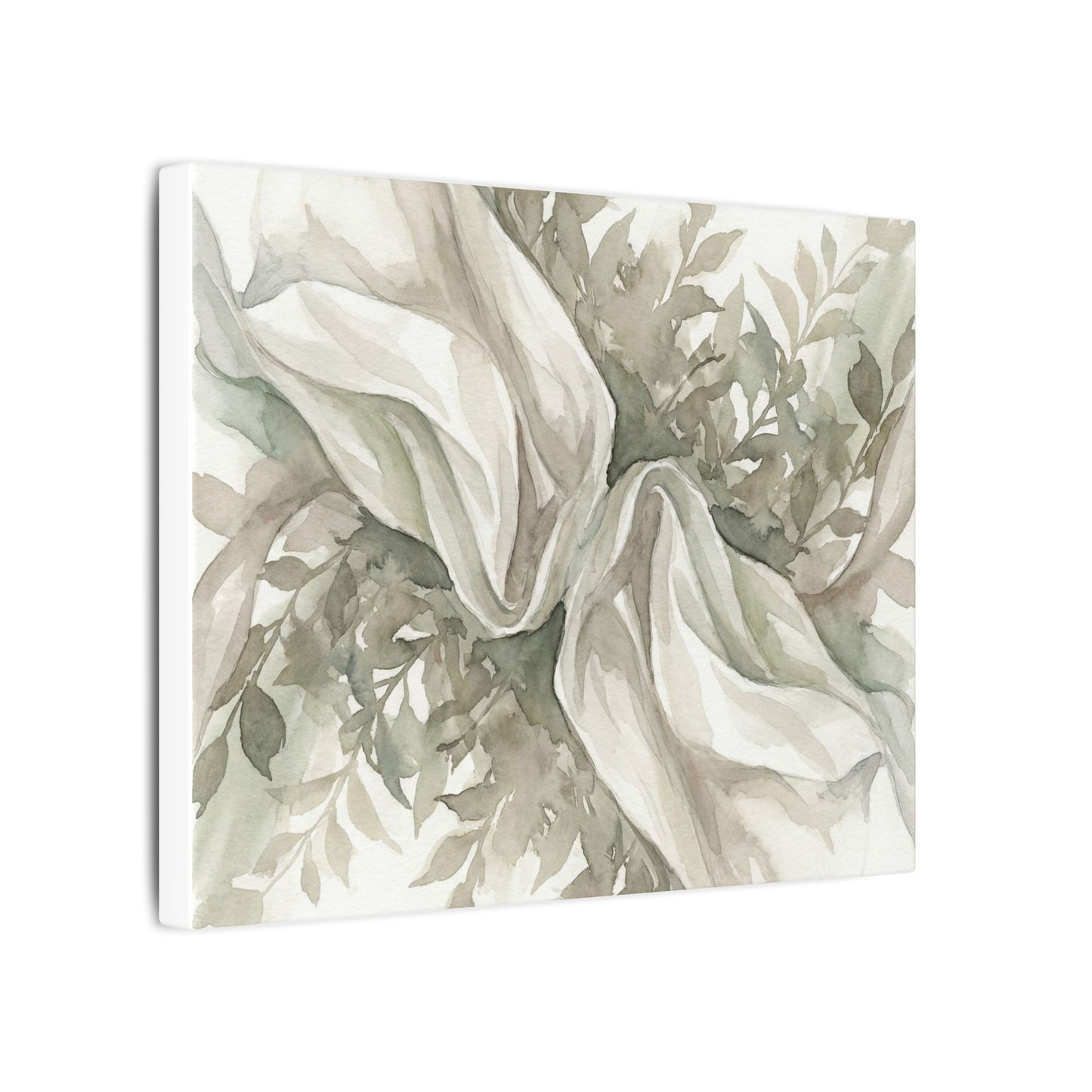 Summer Silk Drape Watercolor Canvas Art | Cozy Decor