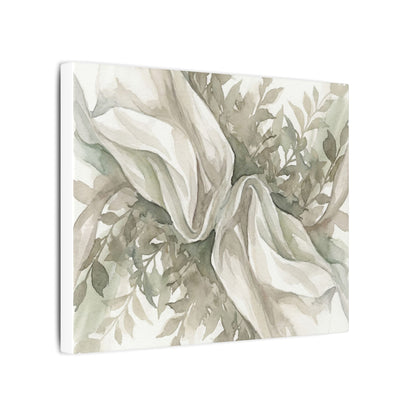 Summer Silk Drape Watercolor Canvas Art | Cozy Decor