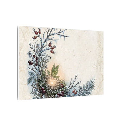 Winter Shoji Screen Forest Whimsy Canvas Art | Enchanting Decor
