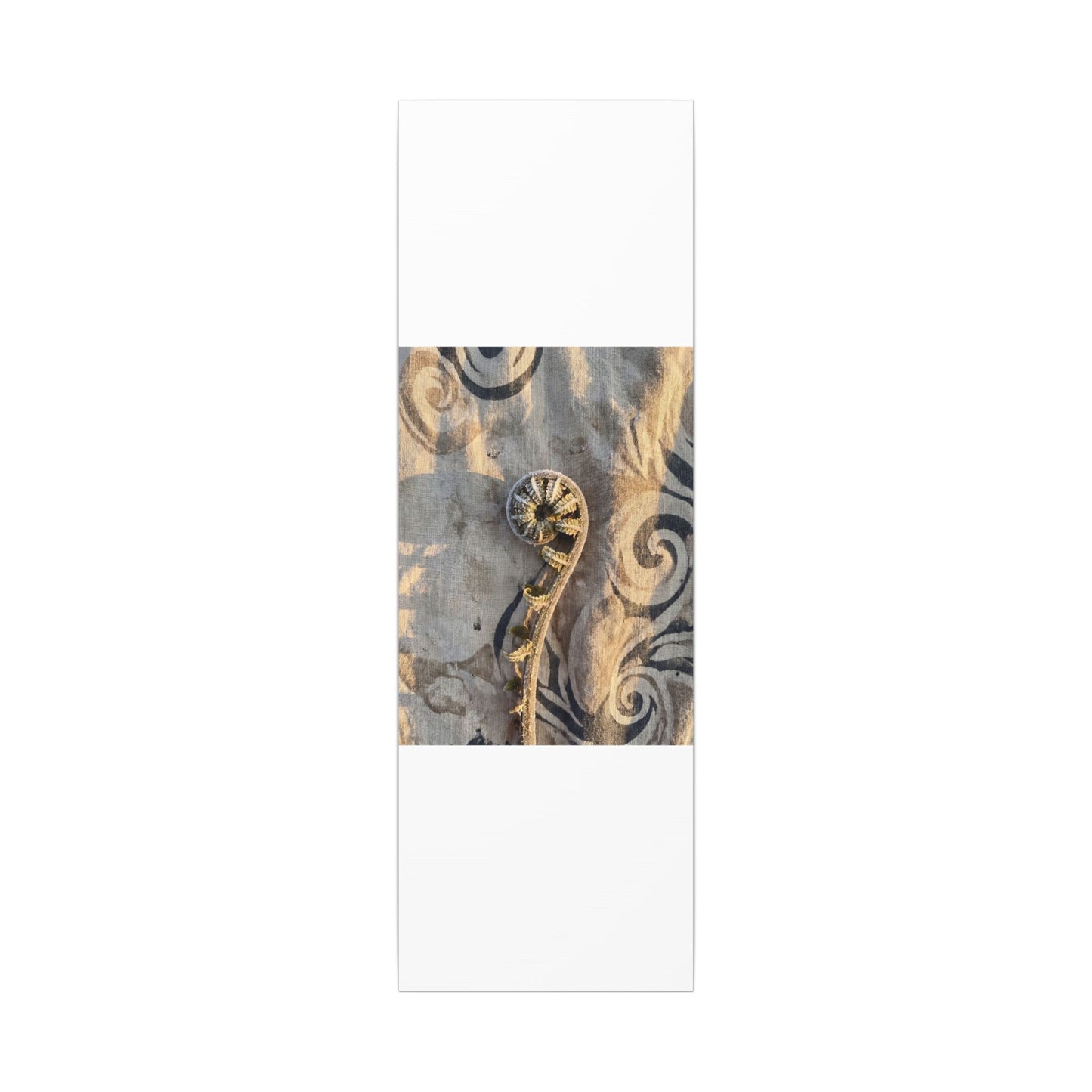 Fern Unfurling Canvas Art | Winter Japandi Japanese Pattern Art