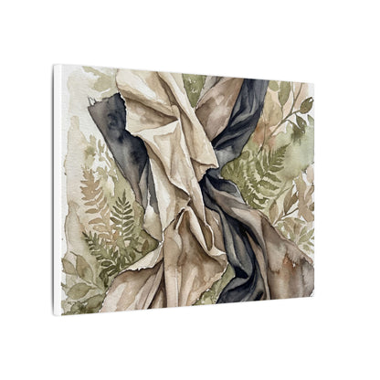 Silk Drape Summer Canvas Art | Japandi Cozy Design