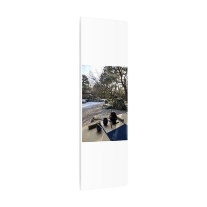 Winter Tea Ceremony Karesansui Canvas Art | Serene Decor
