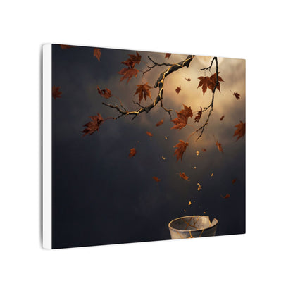 Moonlit Garden Gold Repair Canvas Art | Beautiful Kintsugi Art