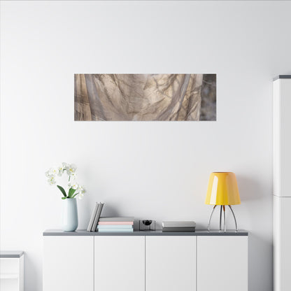 Ma Silk Drape Canvas Art - Japandi Japanese Pattern