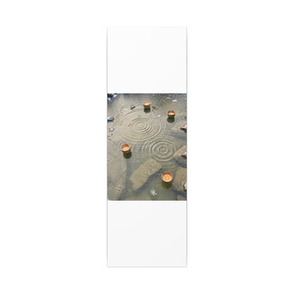 Water Ripple Canvas Art | Winter Japandi Japanese Pattern Art