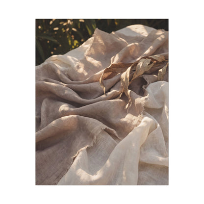 Silk Drape Summer Canvas Art | Japandi Neutral Design