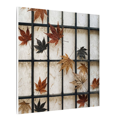 Japandi Shoji Screen in Overcast | Texture Canvas Art