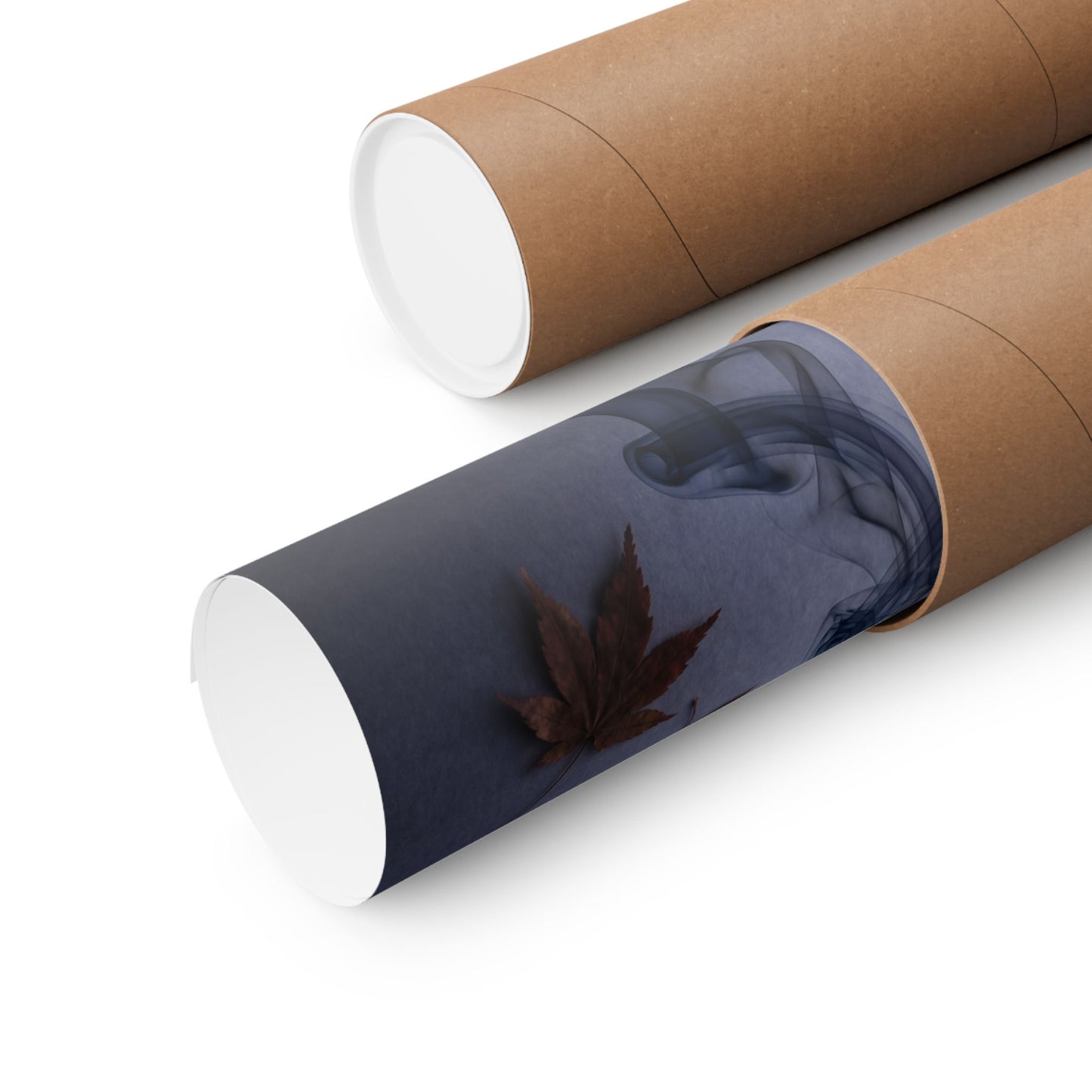 Incense Smoke Wall Art Print | Autumn Dark Japandi Moody Minimal Art