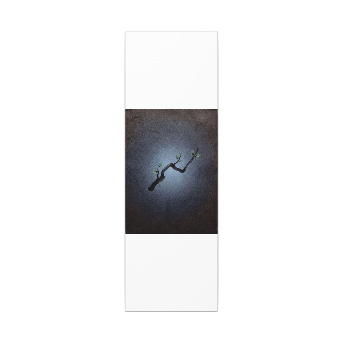 Ink Brushstroke Canvas Art | Spring Dark Japandi Moody Minimal Art