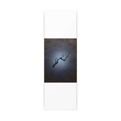 Ink Brushstroke Canvas Art | Spring Dark Japandi Moody Minimal Art