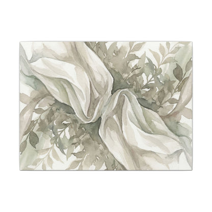 Summer Silk Drape Watercolor Canvas Art | Cozy Decor Art Print