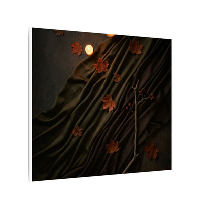 Autumn Silk Drape Moody Minimal Canvas Art | Moody Decor