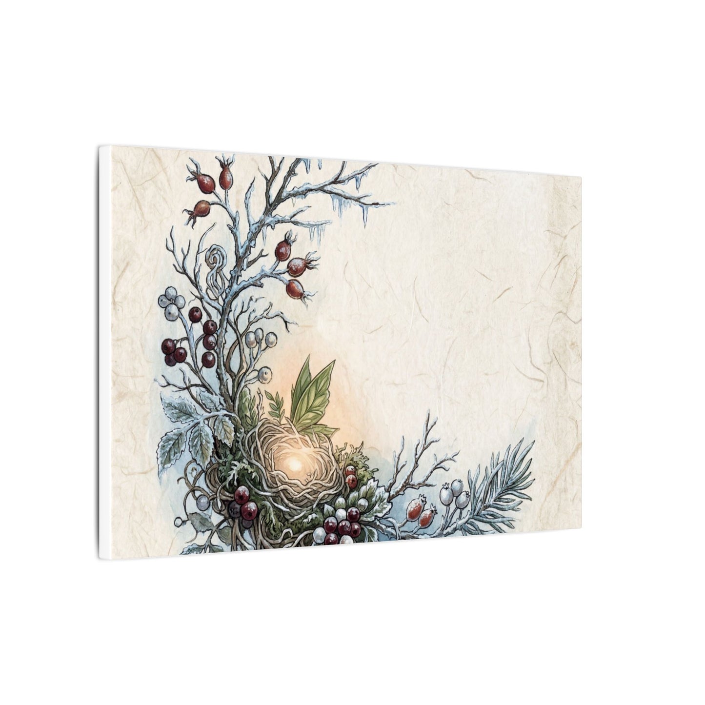 Winter Shoji Screen Forest Whimsy Canvas Art | Enchanting Decor