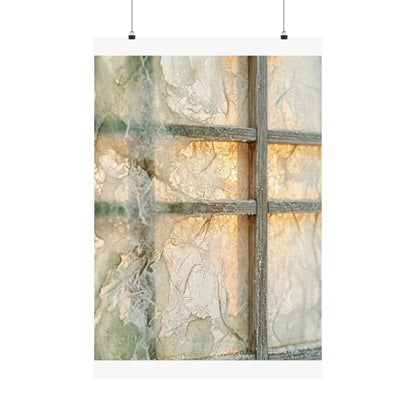 Golden Hour Shoji Screen Wall Art Print - Japandi Kanso Art Print
