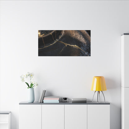 Kintsugi Rust Patina in Golden Hour | Broken Beauty Canvas Art