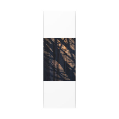 Dark Japandi Shadow Play in Golden Hour | Shadow Zen Canvas Art