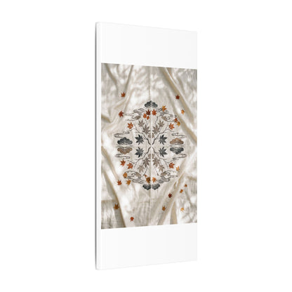 Elegant Silk Drape Canvas Art - Japanese Pattern Japandi