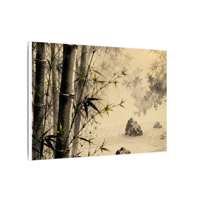 Peaceful Bamboo Grove Canvas Art - Karesansui Zen