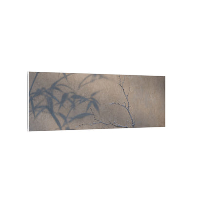 Shadow Play Canvas Art | Winter Japandi Japanese Pattern Art