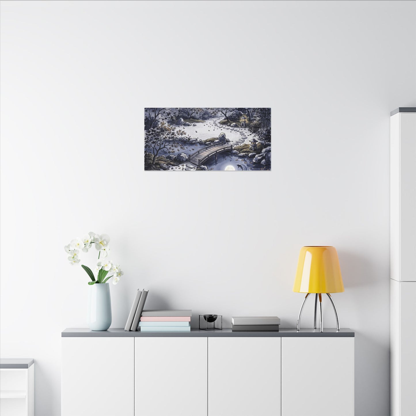 Torii Gate Enso Canvas Art | Contemplative Zen Art