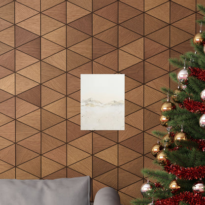 Winter Mountain Mist Texture Wall Art Print | Elegant Decor