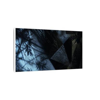Shadow Play Winter Canvas Art | Dark Japandi Luxurious Design