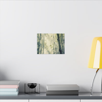 Bamboo Grove Spring Canvas Art | Zen Serene Design