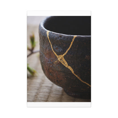 Dawn Tea Ceremony Canvas Art - Kintsugi Mono No Aware