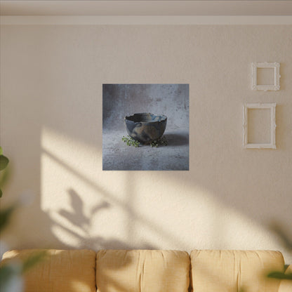 Ceramic Bowl Spring Canvas Art | Japandi Warm Design