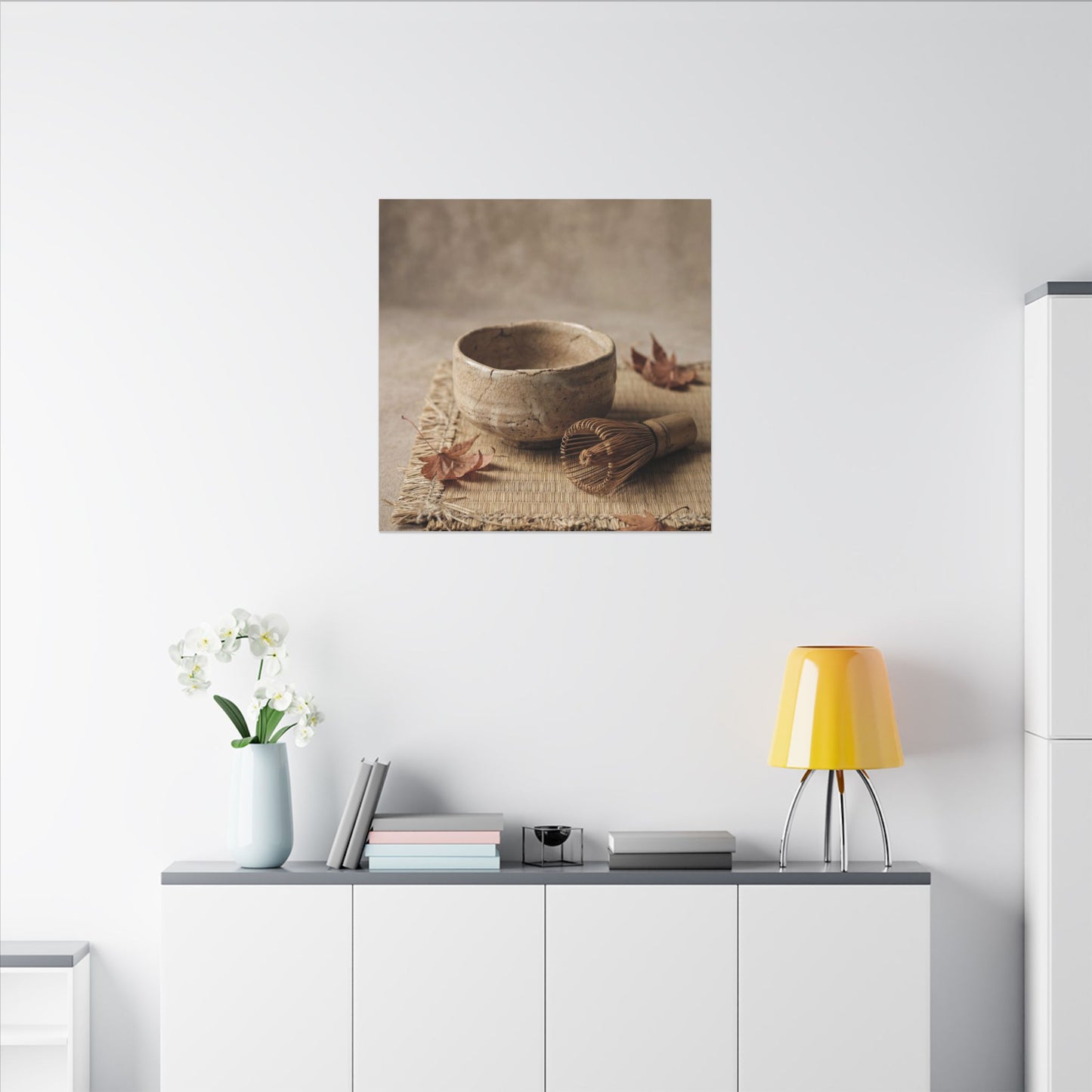 Ma Tea Ceremony Canvas Art - Japandi Texture