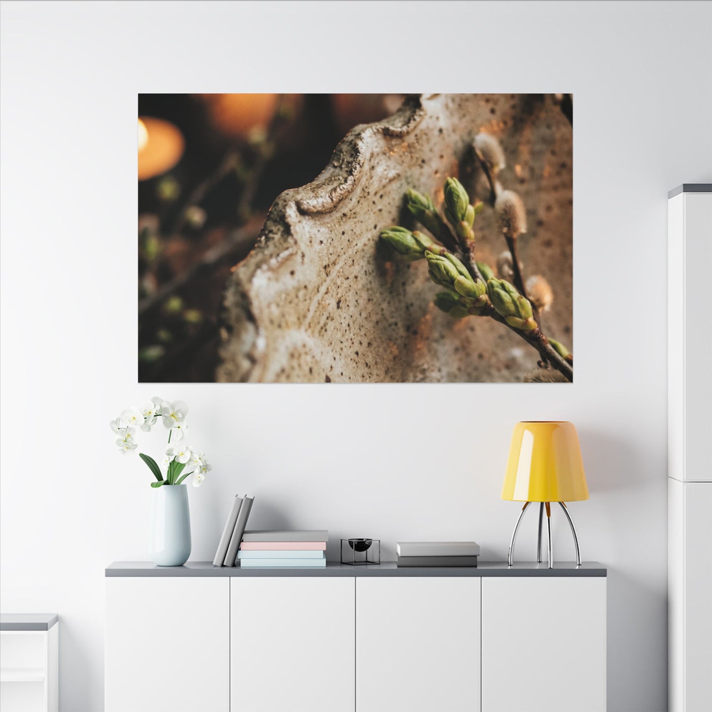 Overcast Ceramic Bowl Canvas Art - Japandi Ma