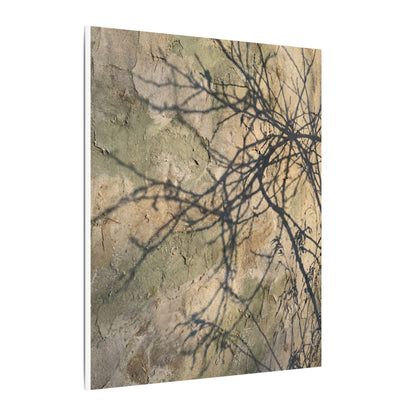 Japandi Shadow Play in Golden Hour | Texture Canvas Art
