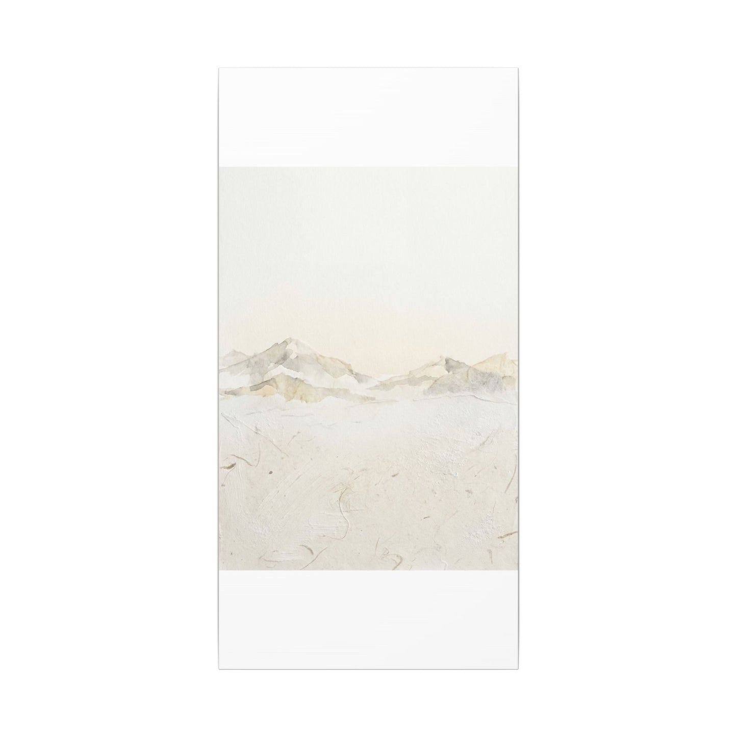 Mountain Mist Winter Canvas Art | Japandi Warm Design