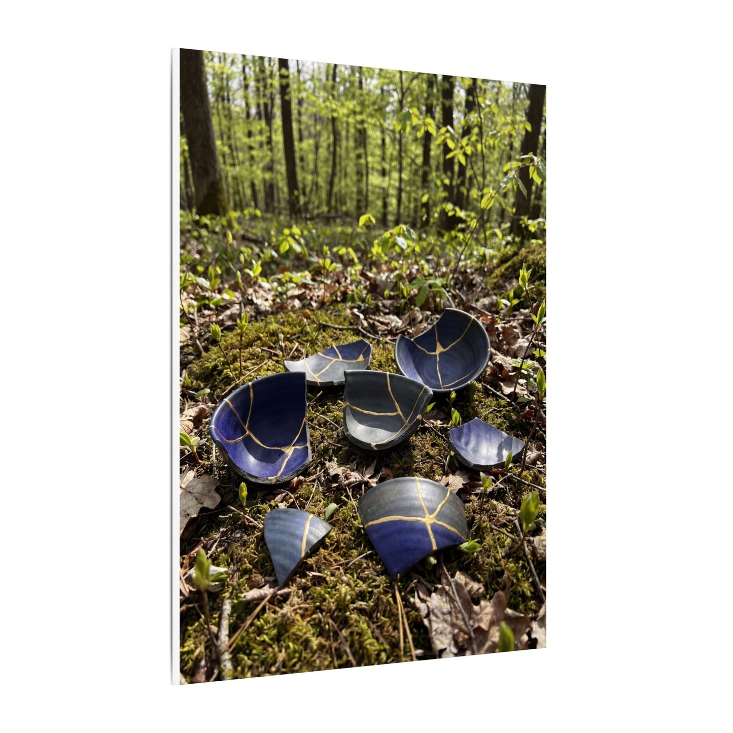 Philosophical Broken Pottery Canvas Art - Broken Beauty Kintsugi