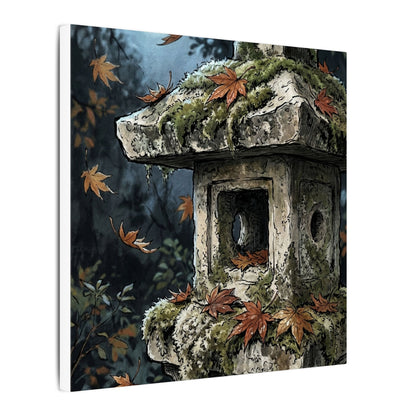 Shibui Stone Lantern Canvas Art - Japandi Minimal Line