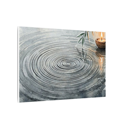 Water Ripple Sumi E Canvas Art | Calm Zen Art