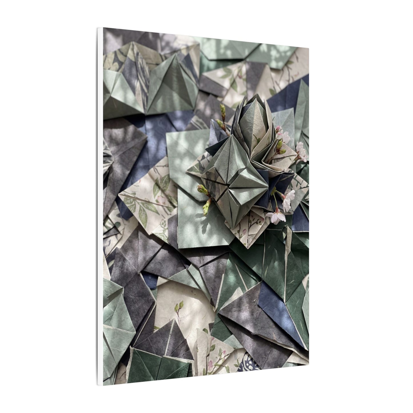 Shibui Paper Fold Canvas Art - Japandi Japanese Pattern