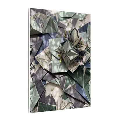 Shibui Paper Fold Canvas Art - Japandi Japanese Pattern