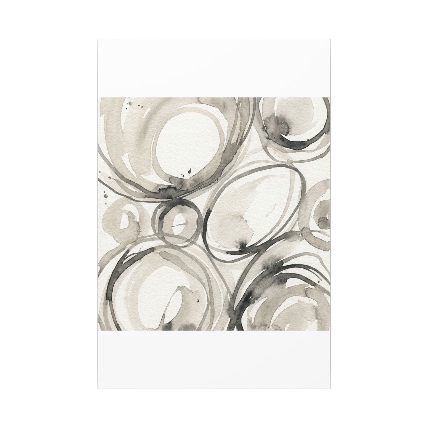 Handcrafted Feel Japandi Watercolor Canvas Art