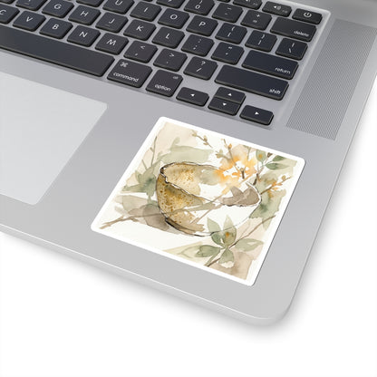 Ma Ceramic Bowl Sticker - Japandi Watercolor