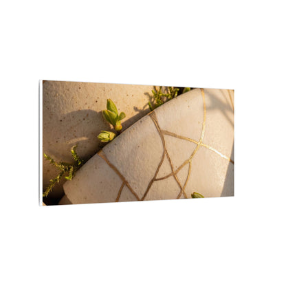 Spring Broken Pottery Gold Vein Canvas Art | Beautiful Decor