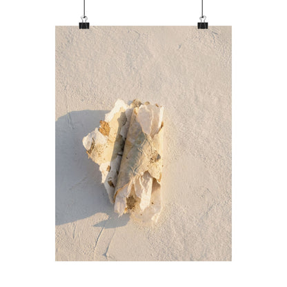 Paper Fold Texture Wall Art Print | Cozy Japandi Art