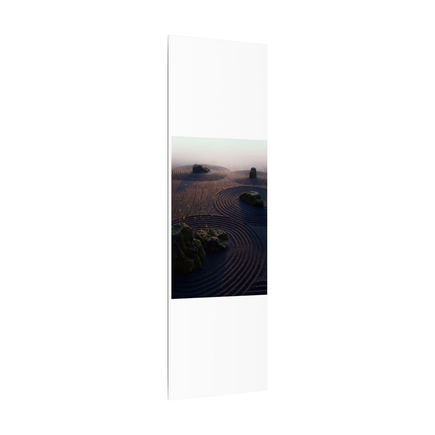 Spring Rock Garden Shadow Zen Canvas Art | Luxurious Decor
