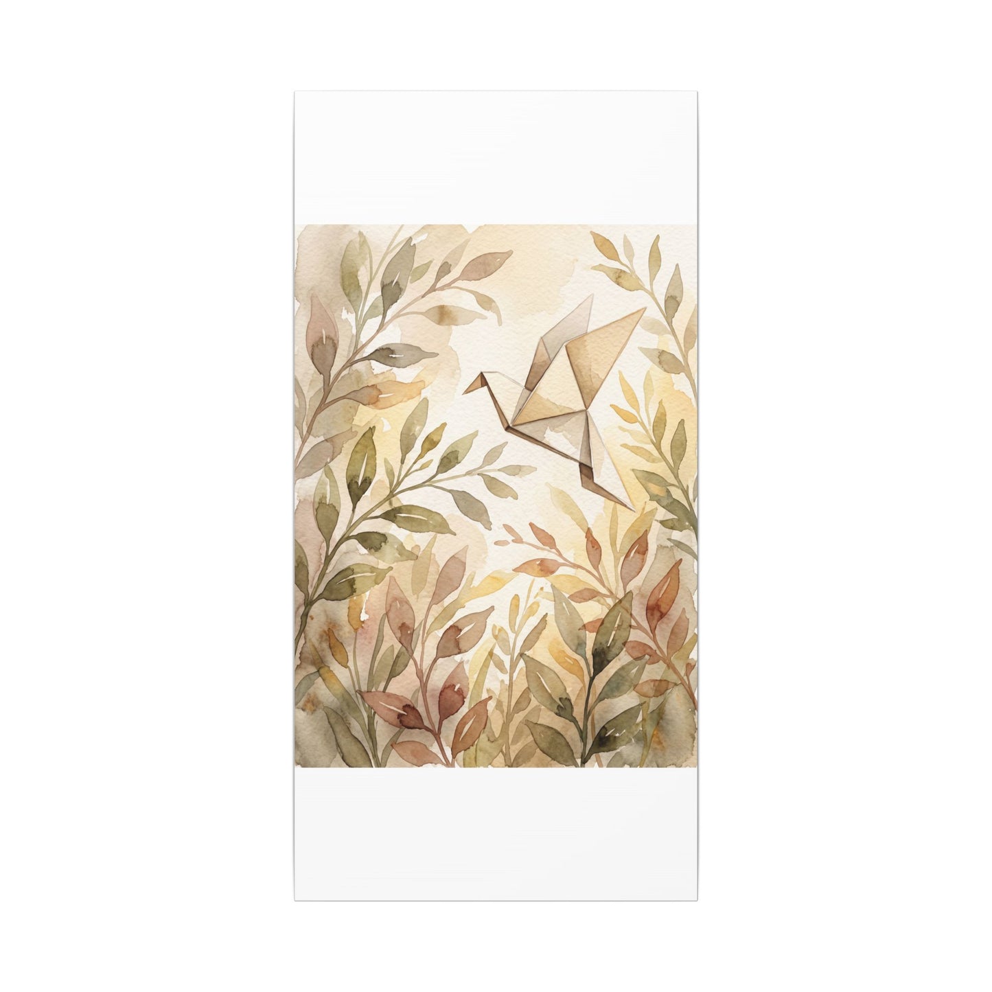 Fukinsei Paper Fold Canvas Art - Japandi Watercolor