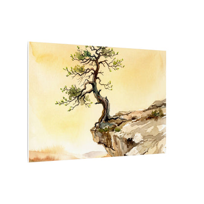 Golden Hour Pine Tree Canvas Art - Japandi Fukinsei