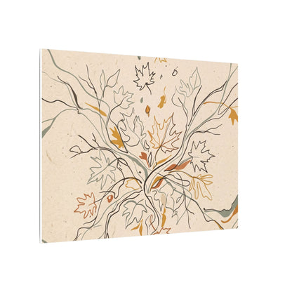 Warm Shadow Play Canvas Art - Minimal Line Japandi