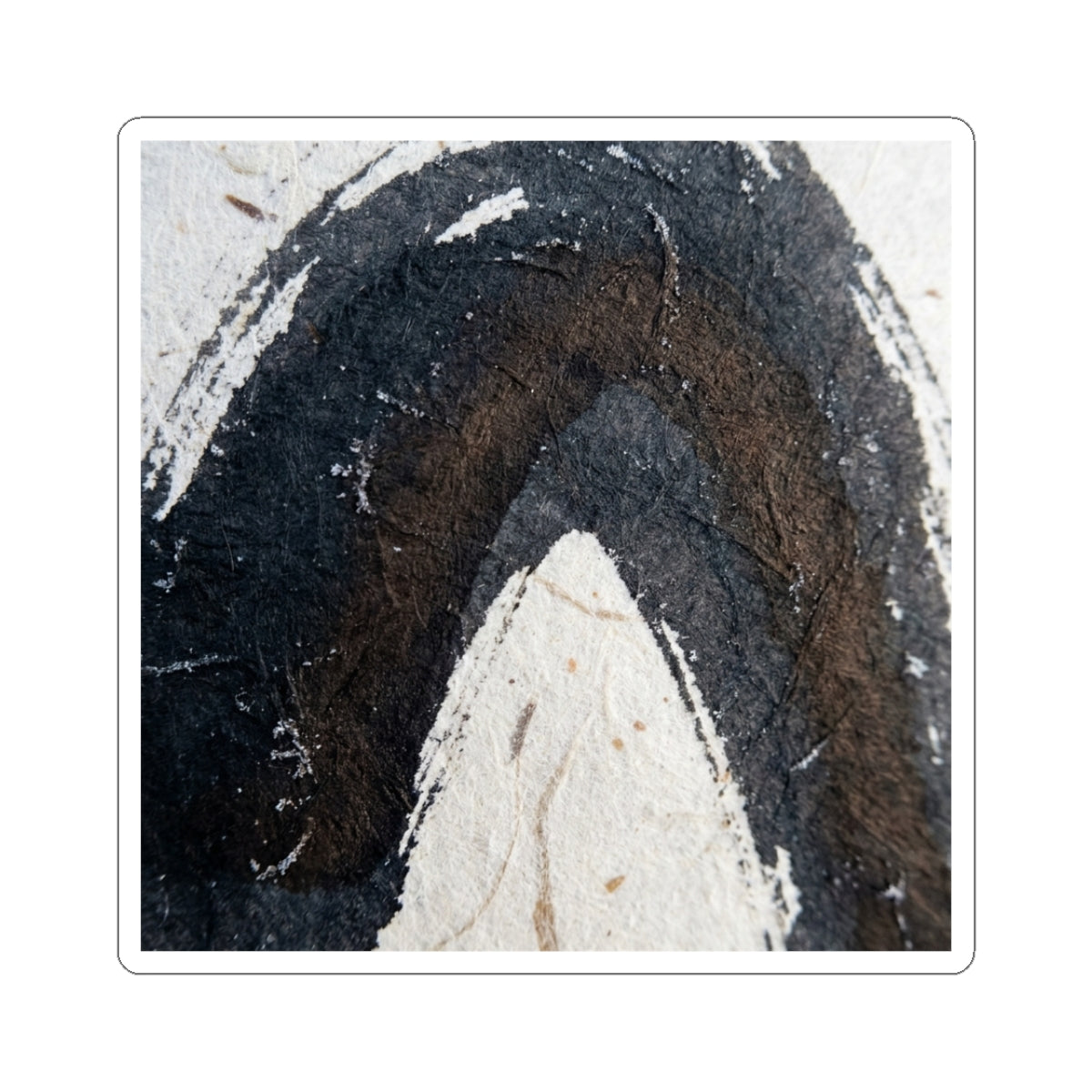Winter Ink Brushstroke Moody Minimal Sticker | Luxurious Decor