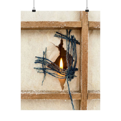 Candlelight Shoji Screen Wall Art Print - Kintsugi Kanso