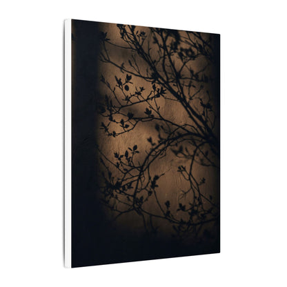 Dark Japandi Shadow Play in Golden Hour | Shadow Zen Canvas Art