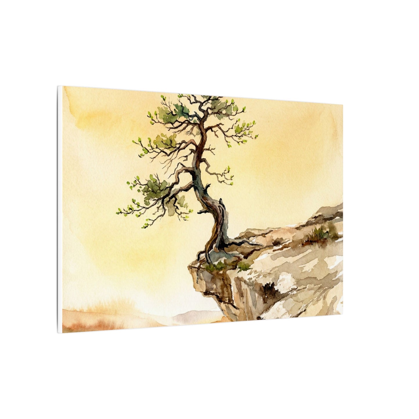 Golden Hour Pine Tree Canvas Art - Japandi Fukinsei